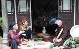 Xem làng cổ Yên Trường gói bánh chưng đón Tết